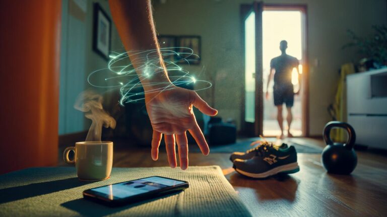 Illustration of dopamine anticipation changing habit loops in daily routines